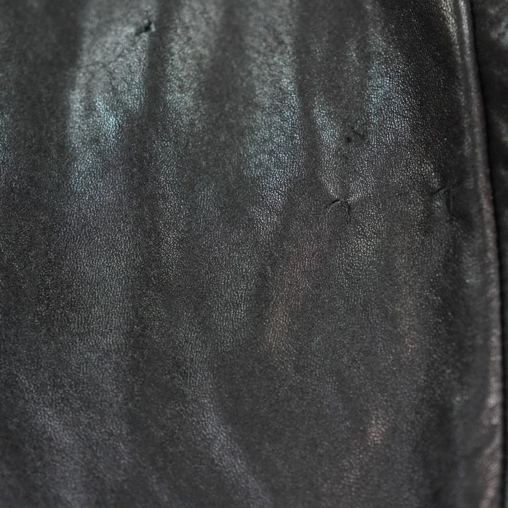 VTG The Territory Ahead Leather‎ Blazer Mens Large Black Jacket Classic READ MOB
